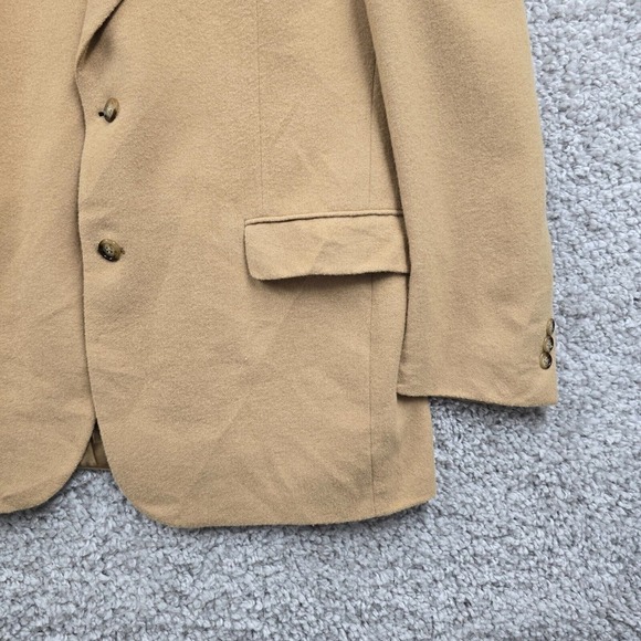 Brooks Brothers Men Camel Hair Blazer Size 43L Sport Coat Business Classic - Picture 2 of 15